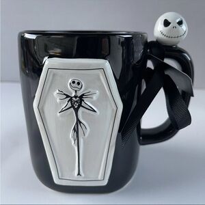 Rae Dunn Black & White Nightmare Before Christmas Long Live The Pumpkin Mug NEW